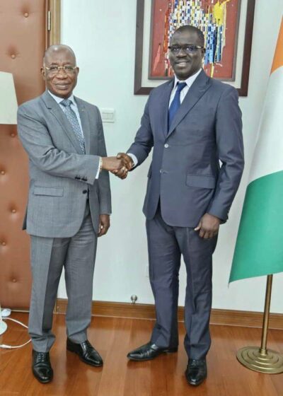 Visite de courtoisie S.E.M. Bafétigué Ouattara au Ministre des Affaires Étrangères de Côte d’Ivoire