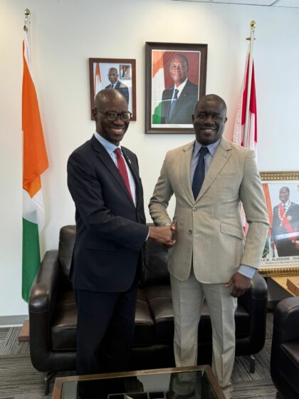 Audience de l’Ambassadeur avec Dr Yaovi BOUKA, PDG de Force Leadership Africain (FLA)